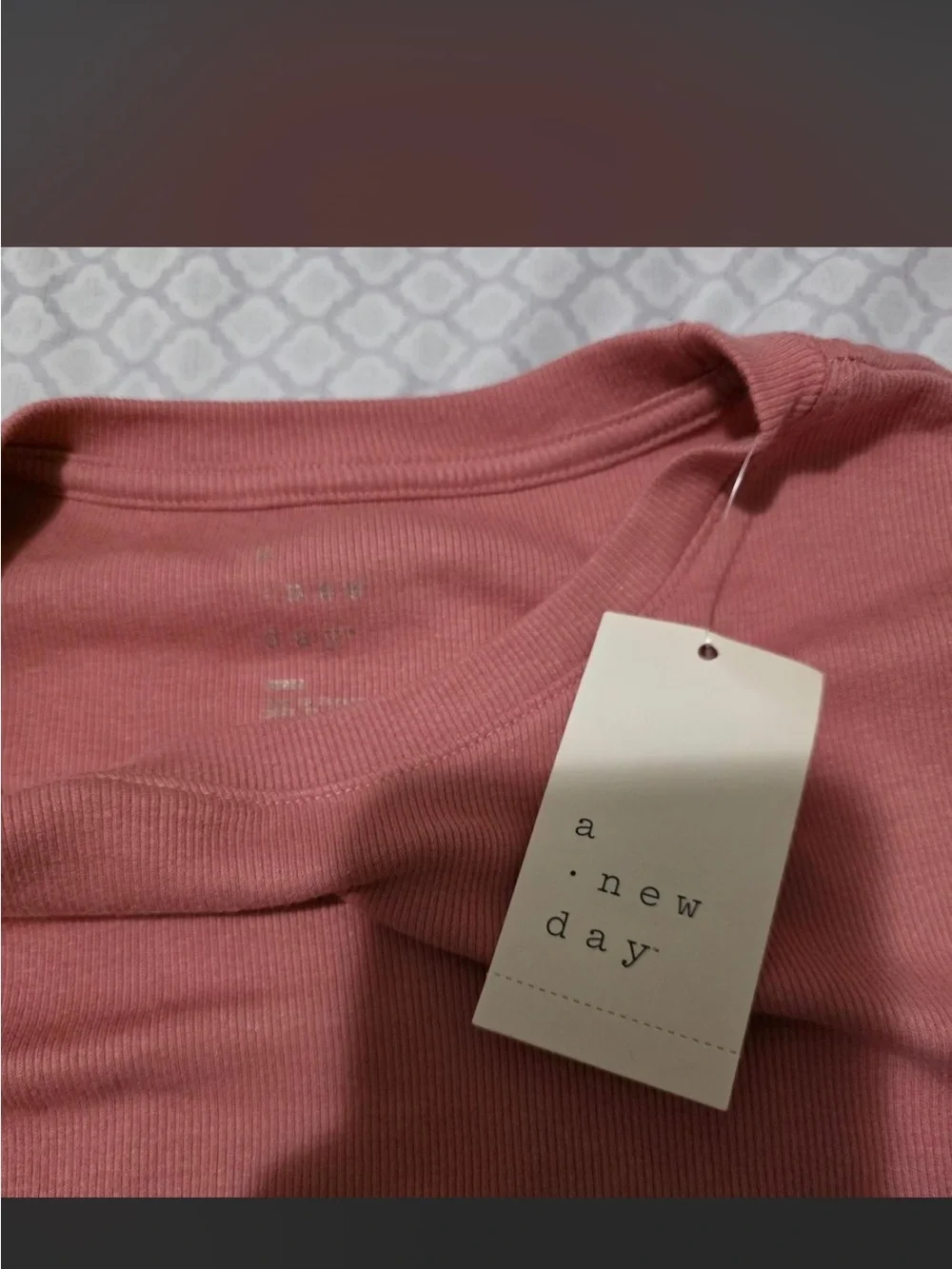 a new day Long-Sleeve Crew Sweater in Dusty Rose